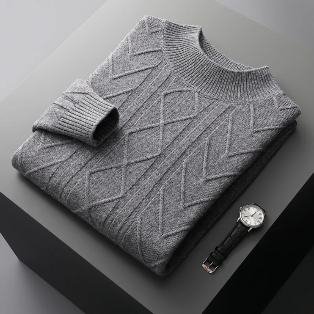 Mizar men's cashmere sweater, alternate view