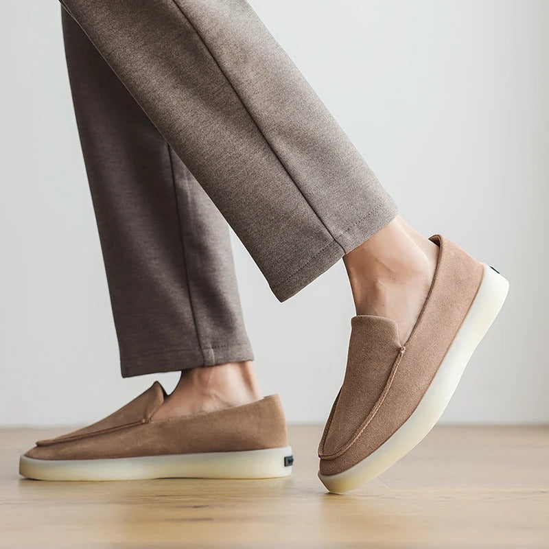 Men's suede loafers, view 4