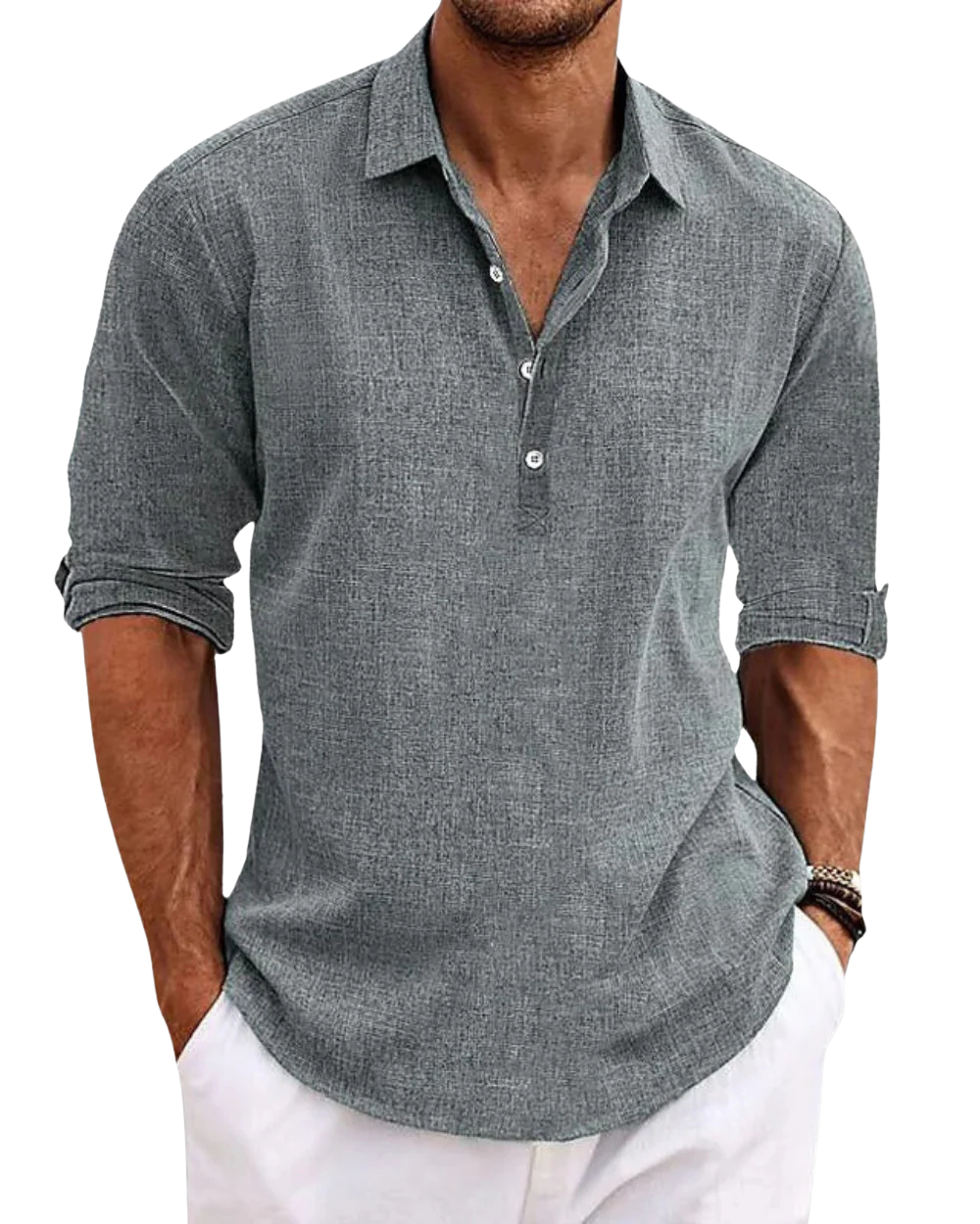 Monaco refined men's cotton shirt in a tailored fit – Avinos Milano