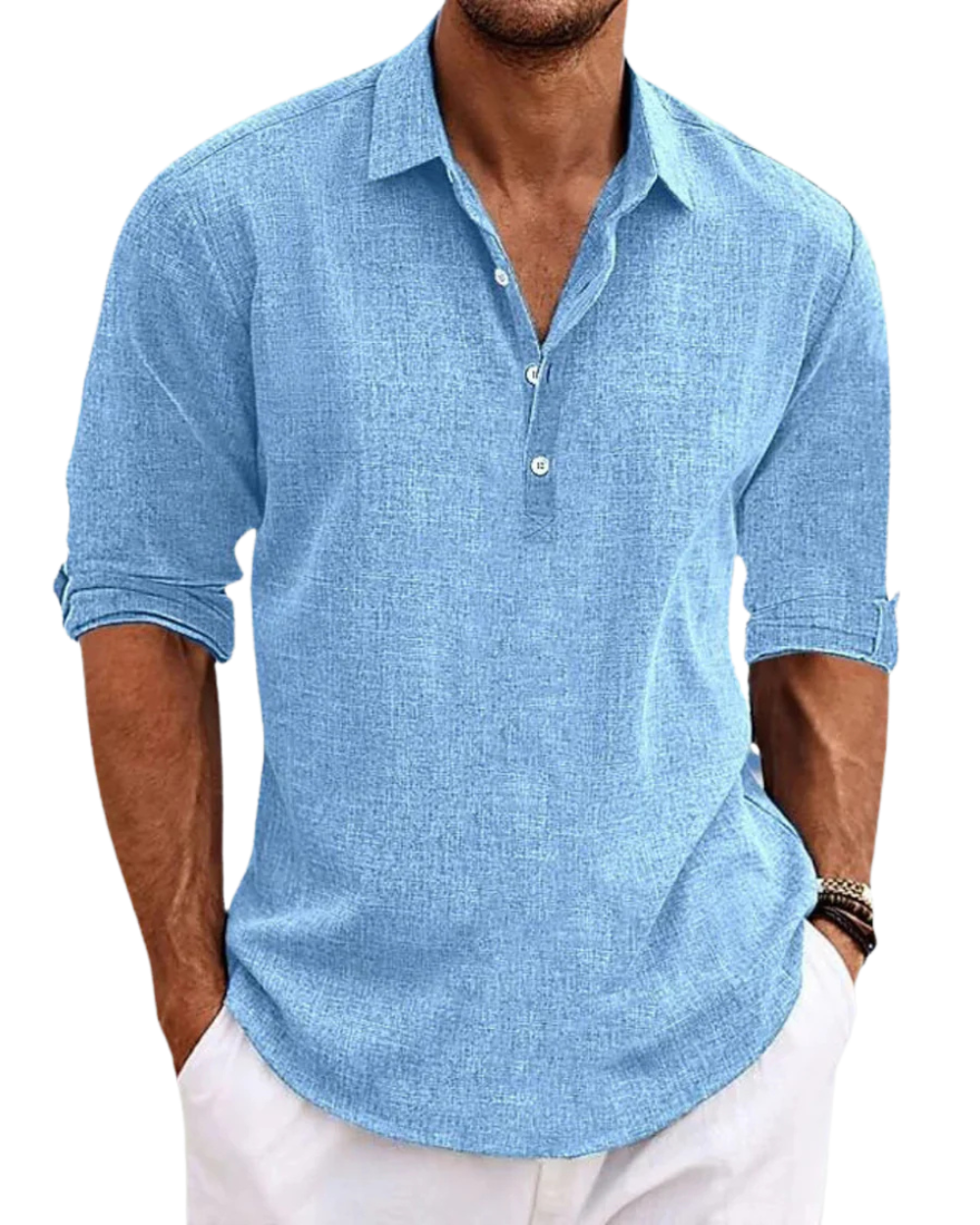 Monaco refined men's cotton shirt, alternate view