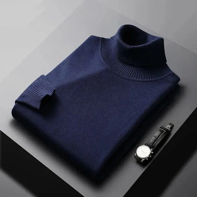 Monte men's cashmere turtleneck sweater – Avinos Milano