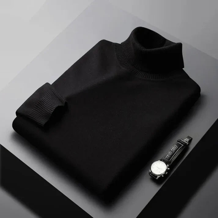 Monte men's cashmere turtleneck sweater, alternate view
