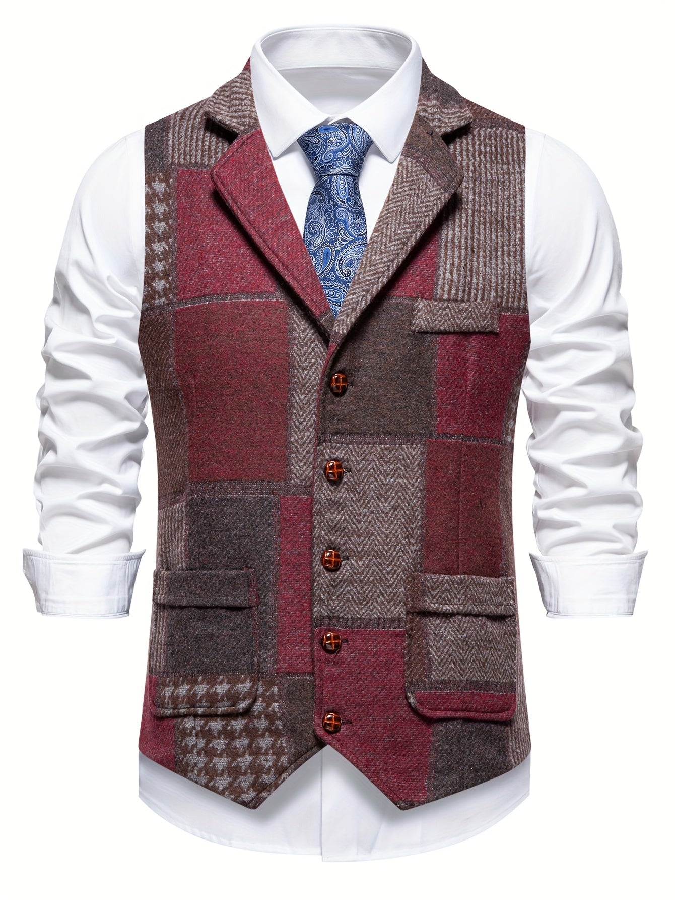 Patchwork men's elegant jacket – Avinos Milano