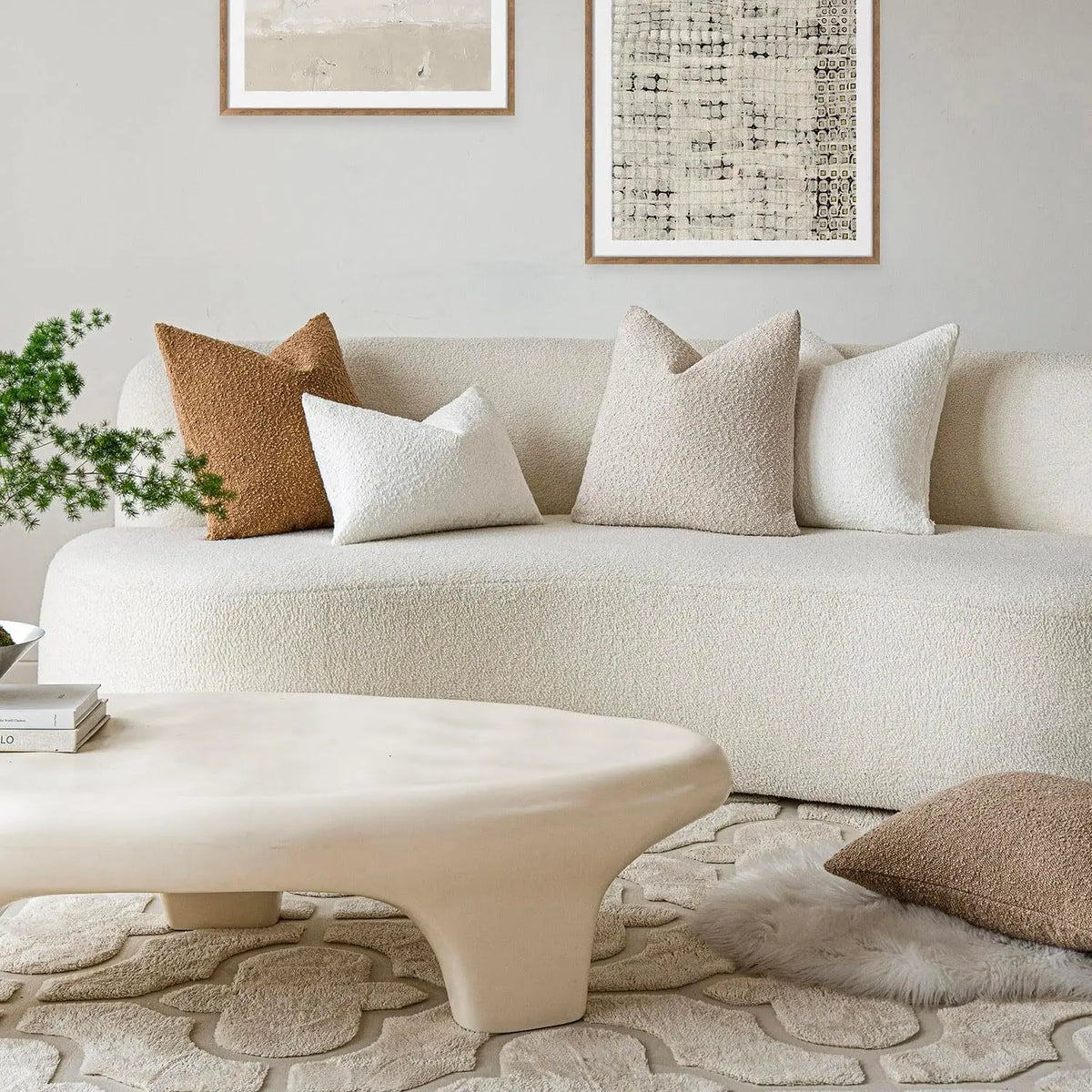 Morbido cushions in a living room