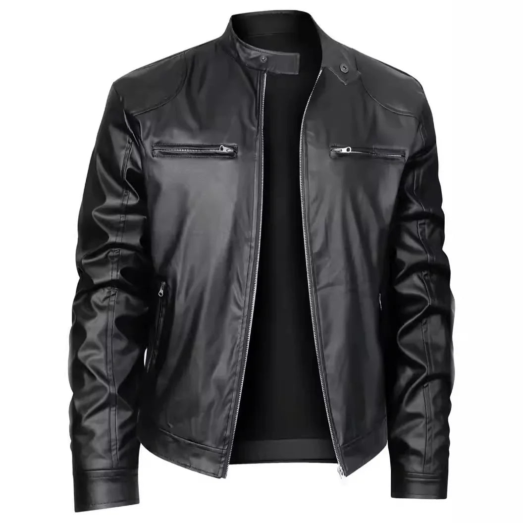 Emilio men's leather jacket, additional view