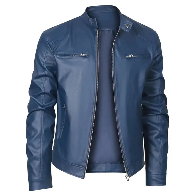 Emilio men's leather jacket, view 5