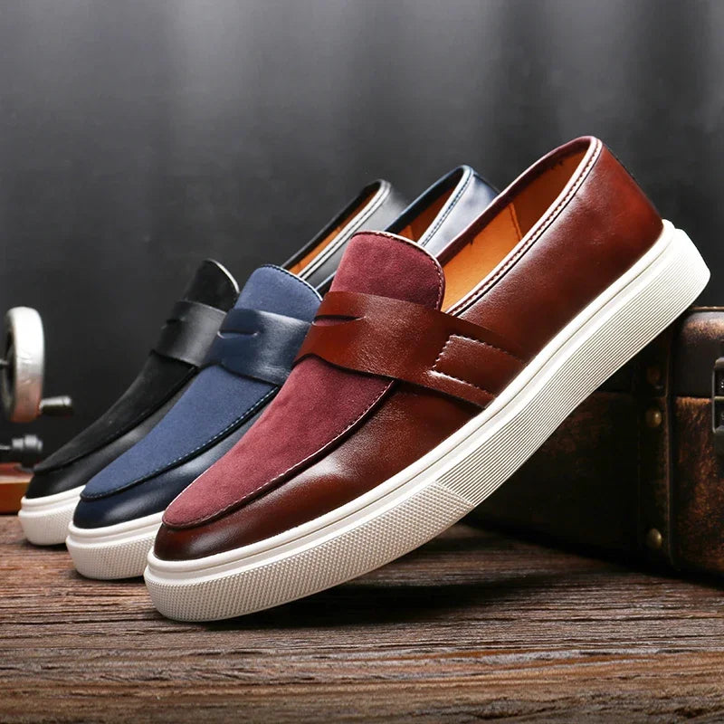 Naples men's leather loafers, additional view