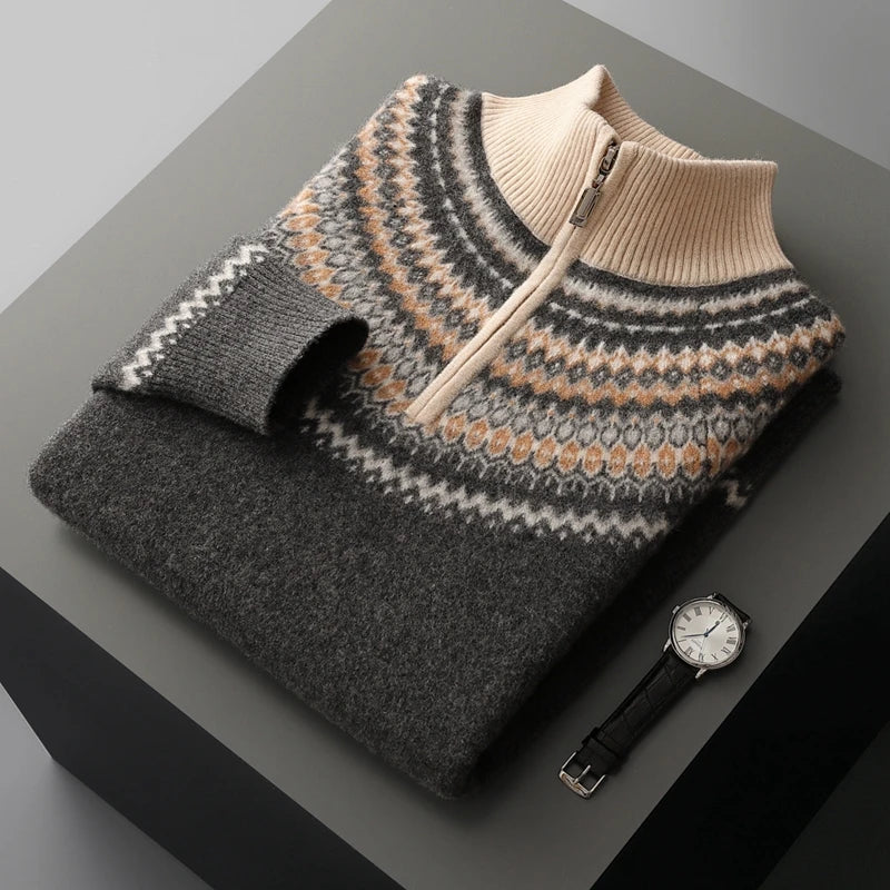 Men's elegant cashmere sweater, alternate view