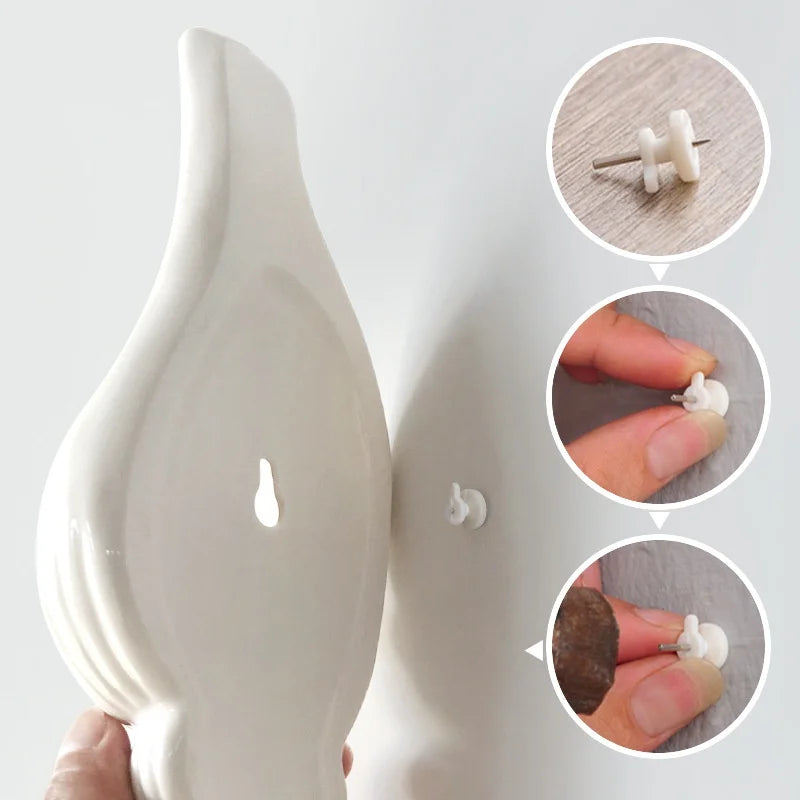 Nautilo glossy white ceramic detail