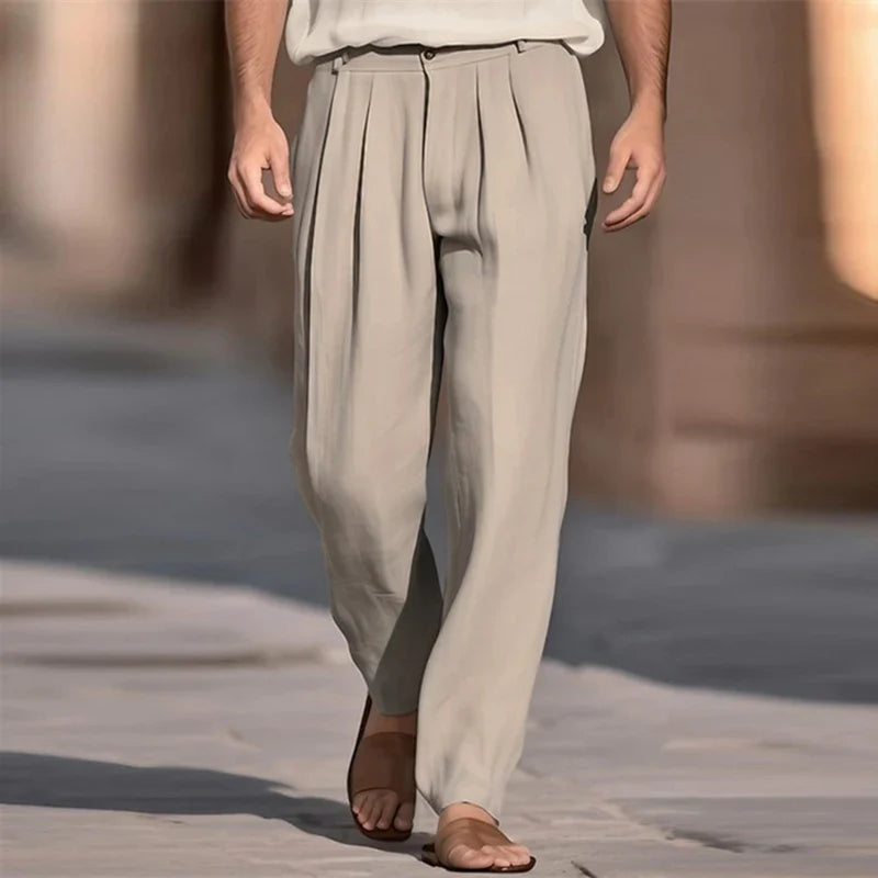 Ivan men's linen pants, view 5