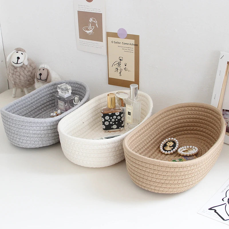 Nido rope baskets on a desk