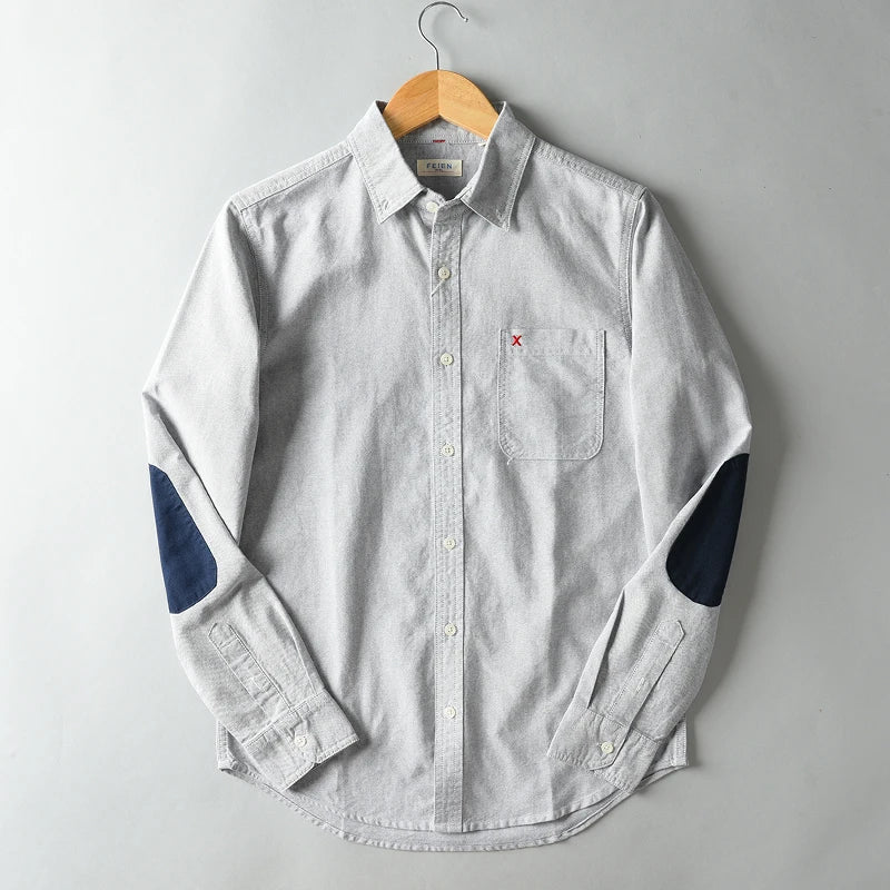 Men's elegant cotton shirt, alternate view