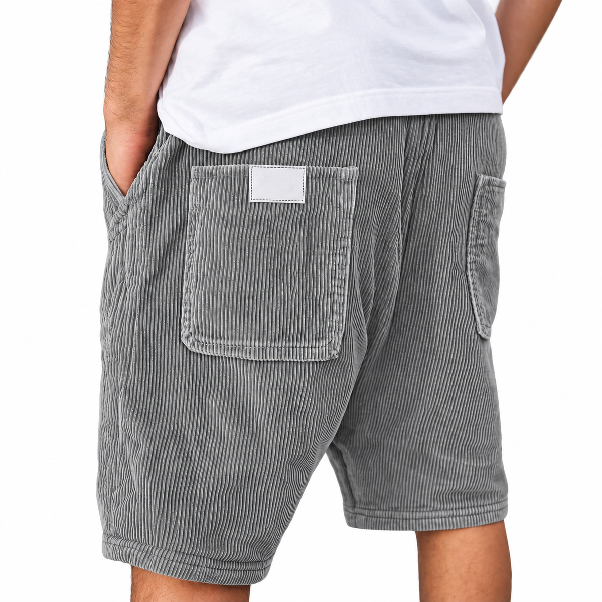 Noosa men's corduroy shorts in Gray