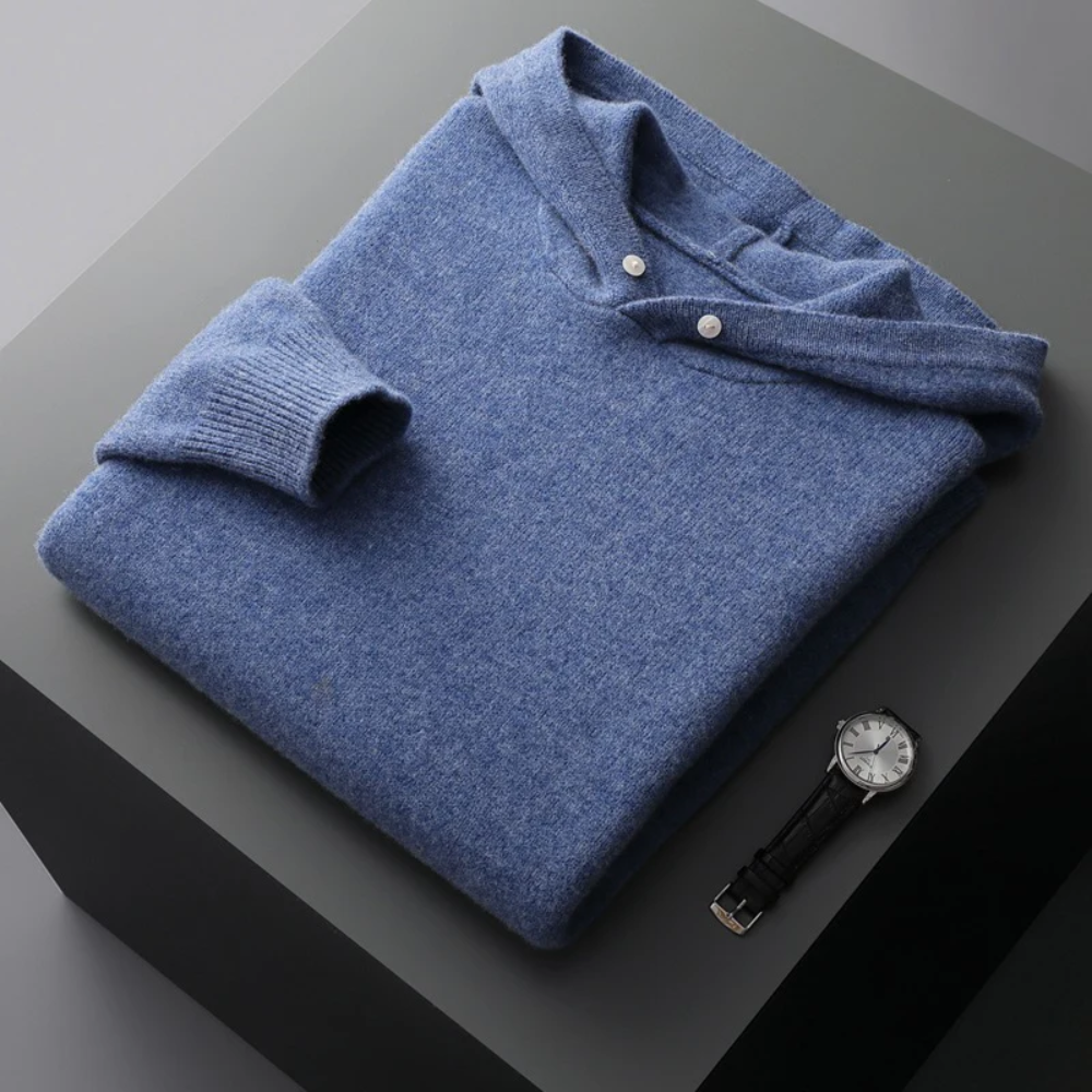 Nova men's wool hoodie, view 5