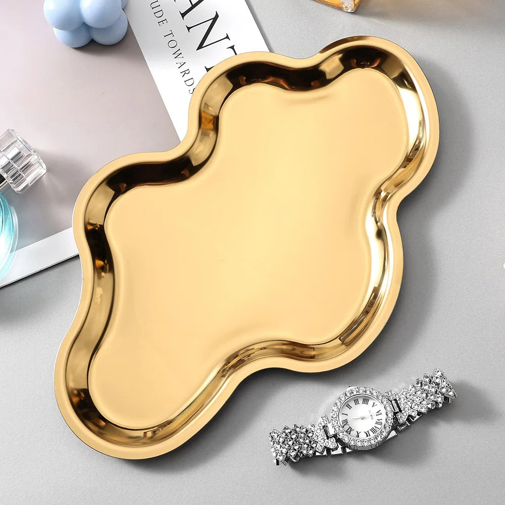 Nuvoletta gold cloud tray