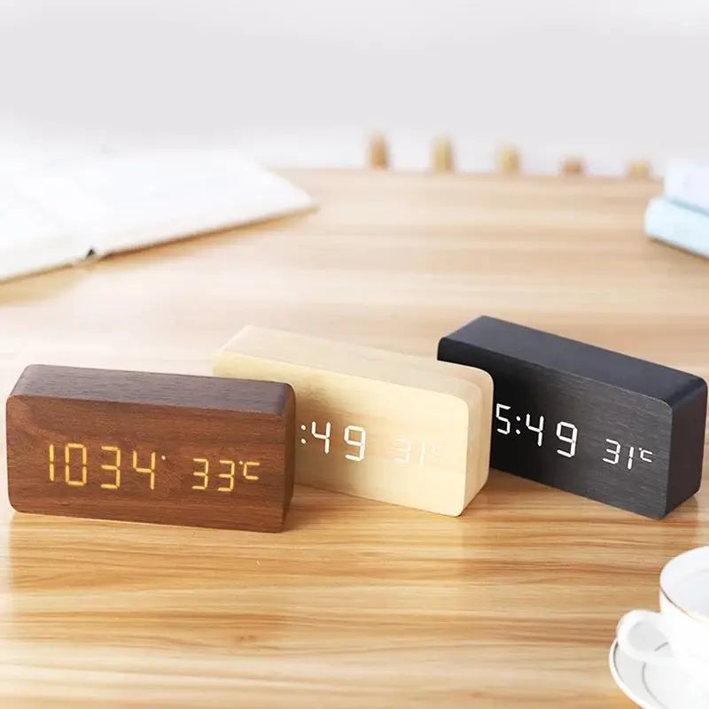 Ora wooden clocks in several finishes
