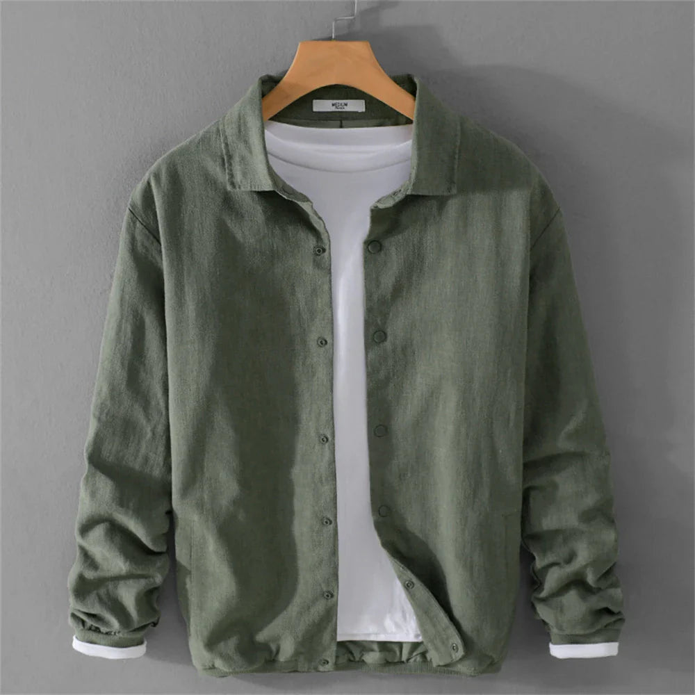 Men's elegant cotton jacket, alternate view