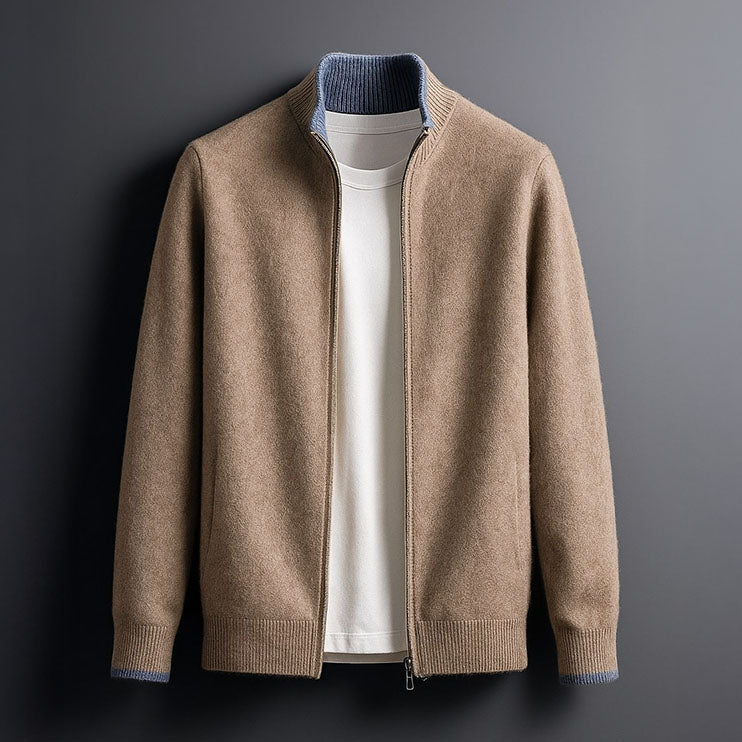 Men's elegant cashmere cardigan, view 5