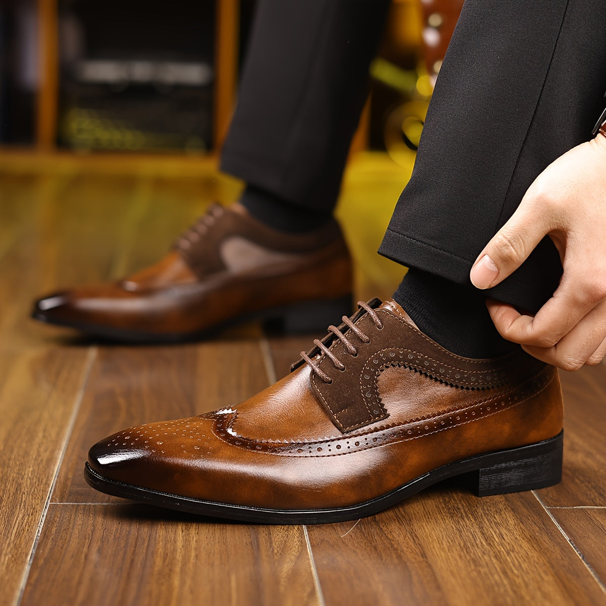 Men's oxford dress, additional view