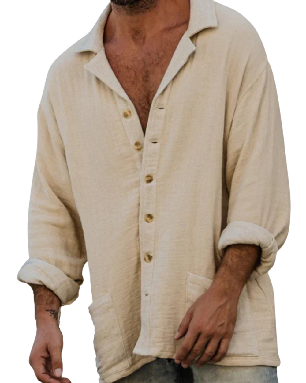 Palm men's linen shirt – Avinos Milano