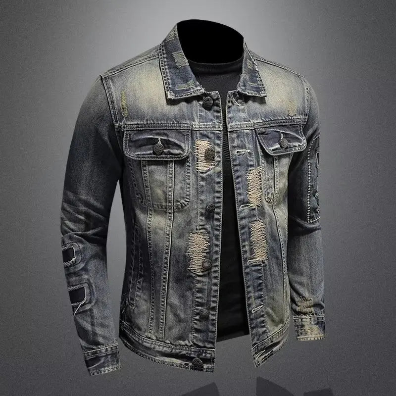 Giorgio men's elegant denim jacket, view 4
