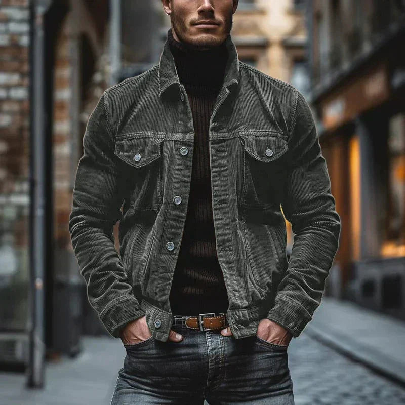 Franco men's denim jacket, view 4
