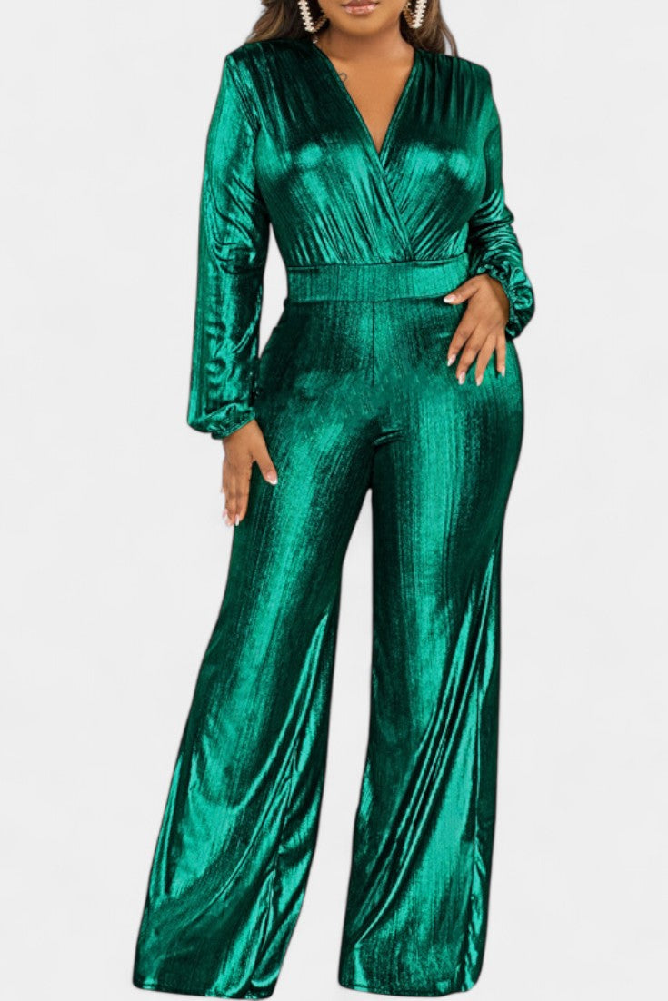 Papeete Chic Deep V Neck Jumpsuit – women's jumpsuits, view 5