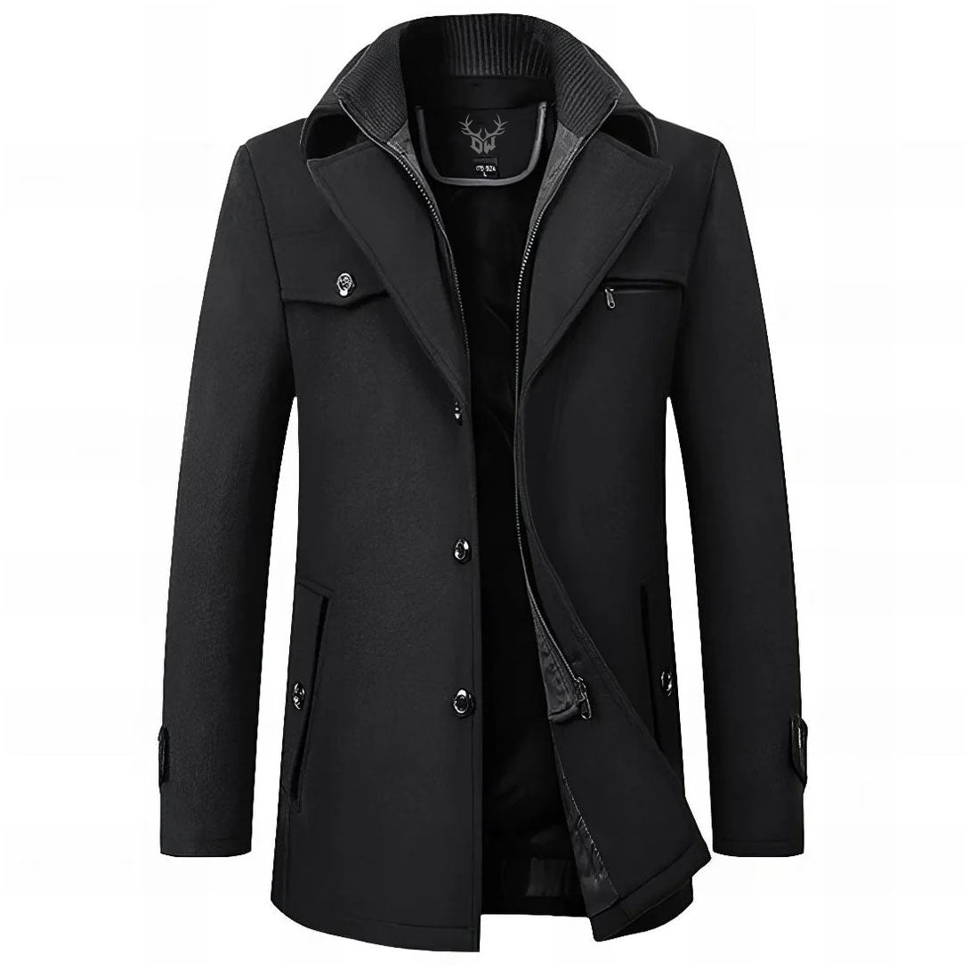 Federico men's elegant wool coat – Avinos Milano