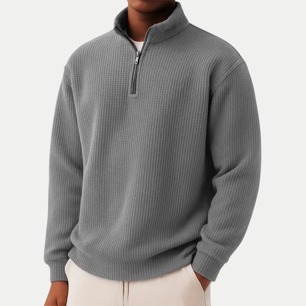 Men's elegant knitted sweater, additional view