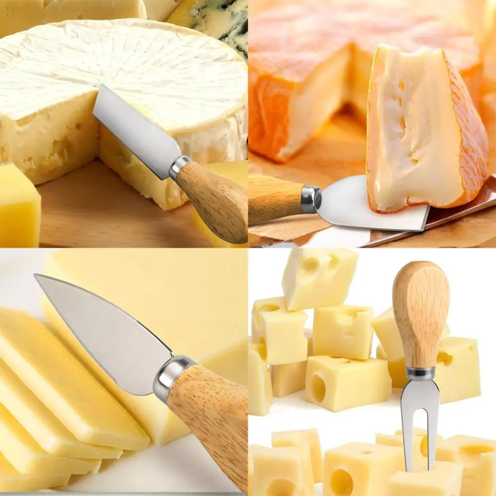 Cutting cheese with Parmigiano knives