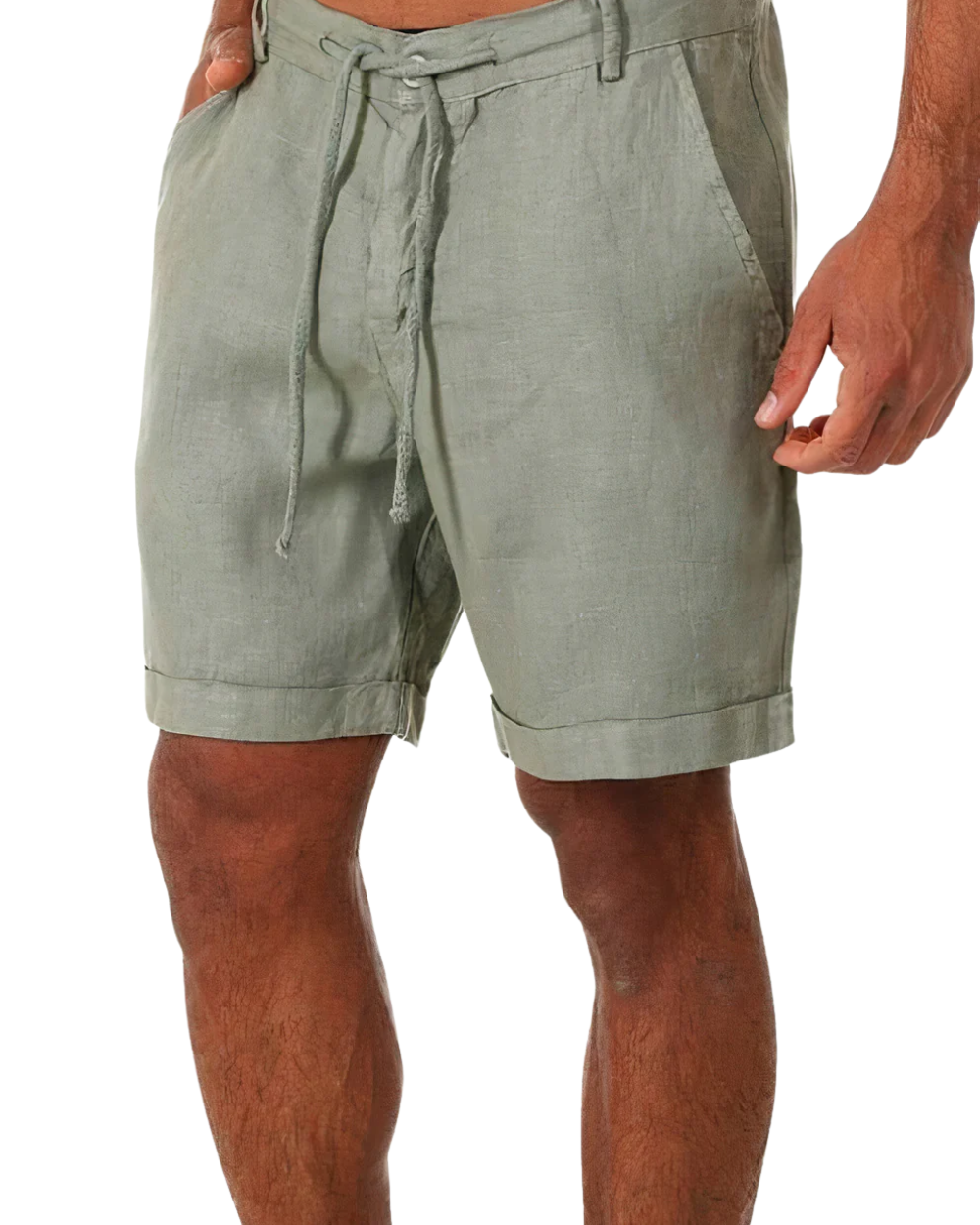 Men's linen summer shorts, additional view