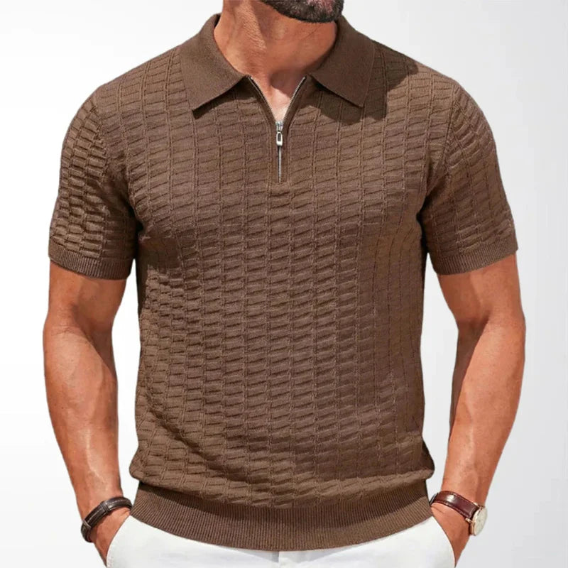 Men's elegant polo shirt, alternate view