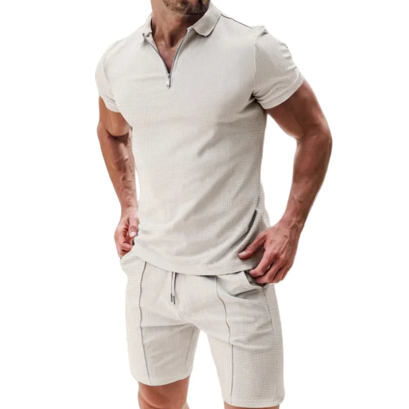 Marcello men's elegant summer two-piece set, alternate view
