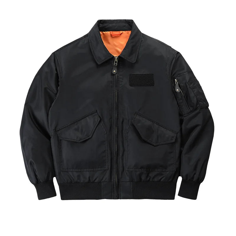 Men's retro bomber jacket, additional view