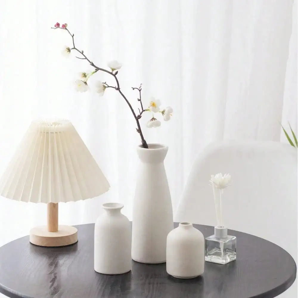 Pienza vases next to a lamp
