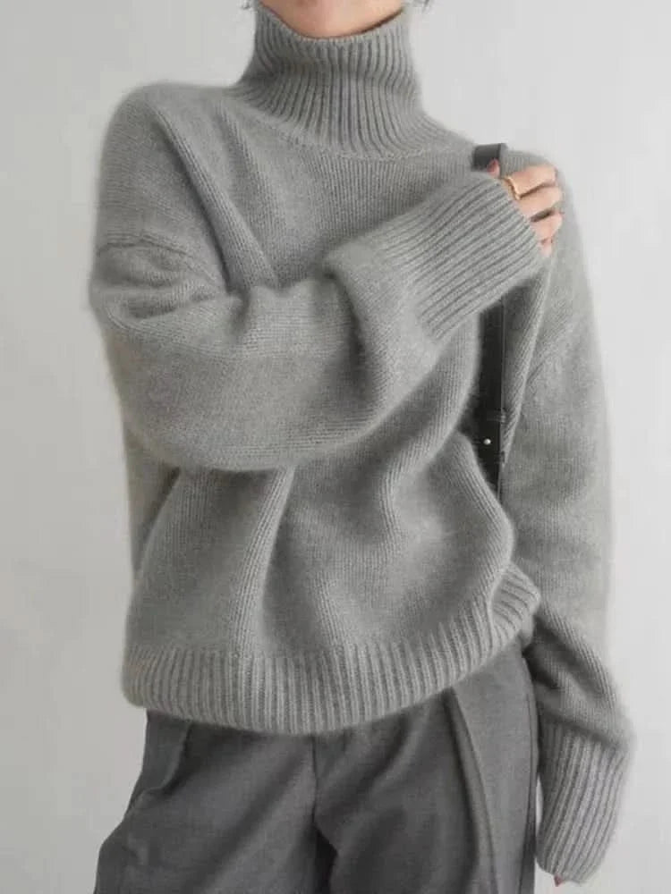 Isabella High Neck Cashmere Sweater – women's sweaters, view 5