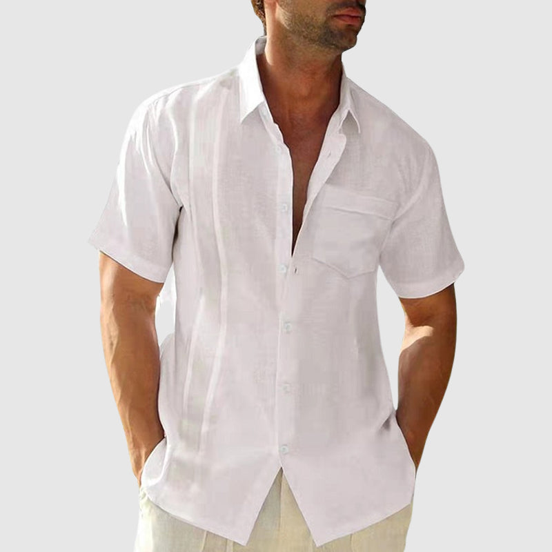 Marcello men's elegant linen shirt, additional view