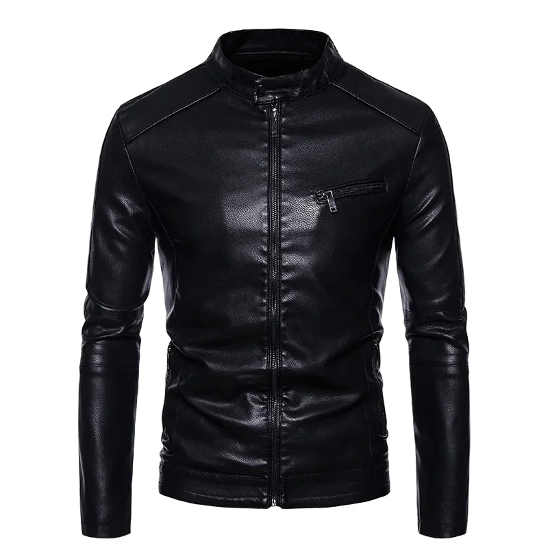 Plush men's leather jacket – Avinos Milano