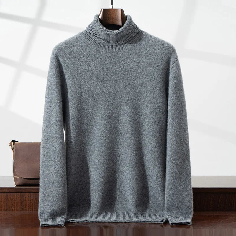 Men's elegant cashmere turtleneck sweater – Avinos Milano