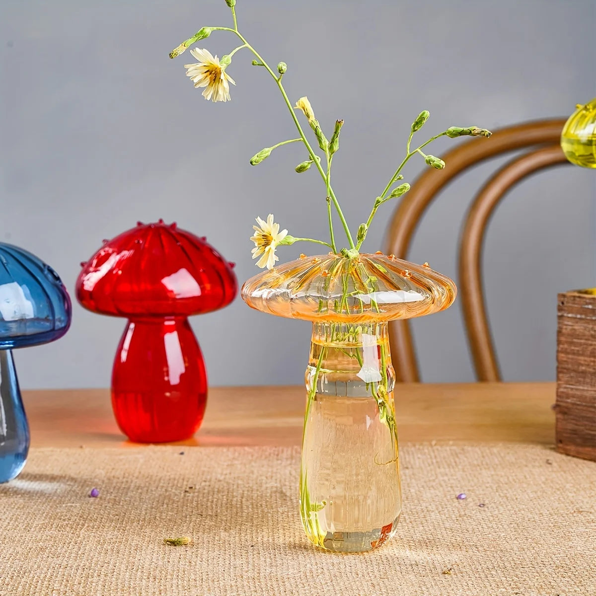 Porcino vases on a table