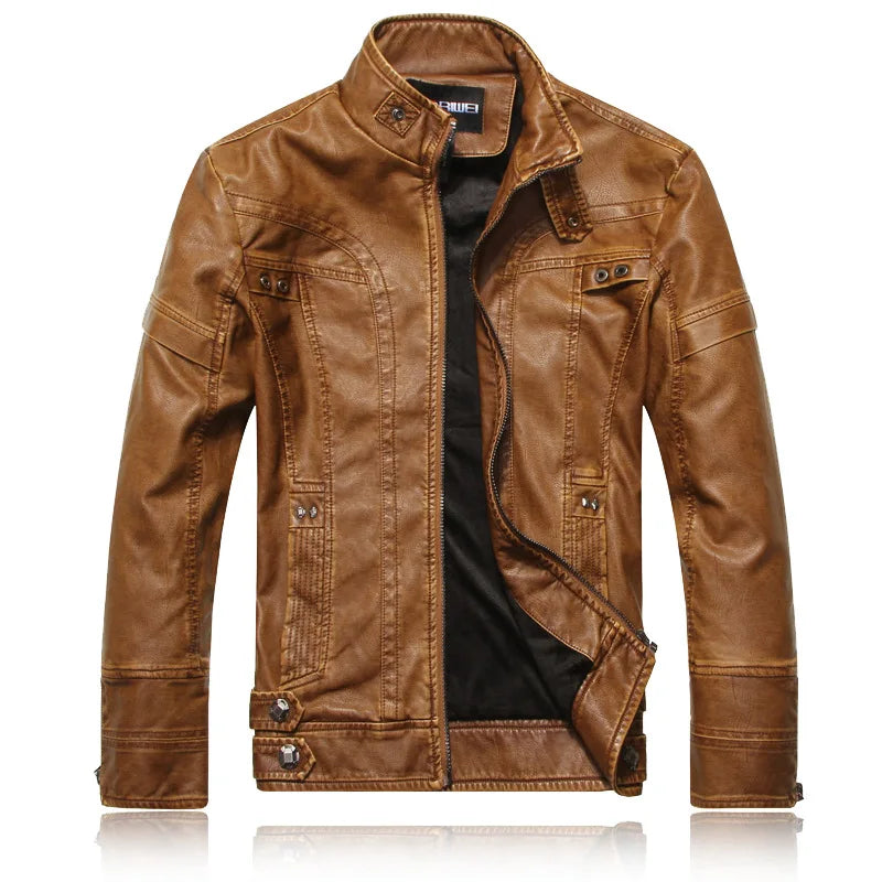 Men's elegant leather jacket – Avinos Milano