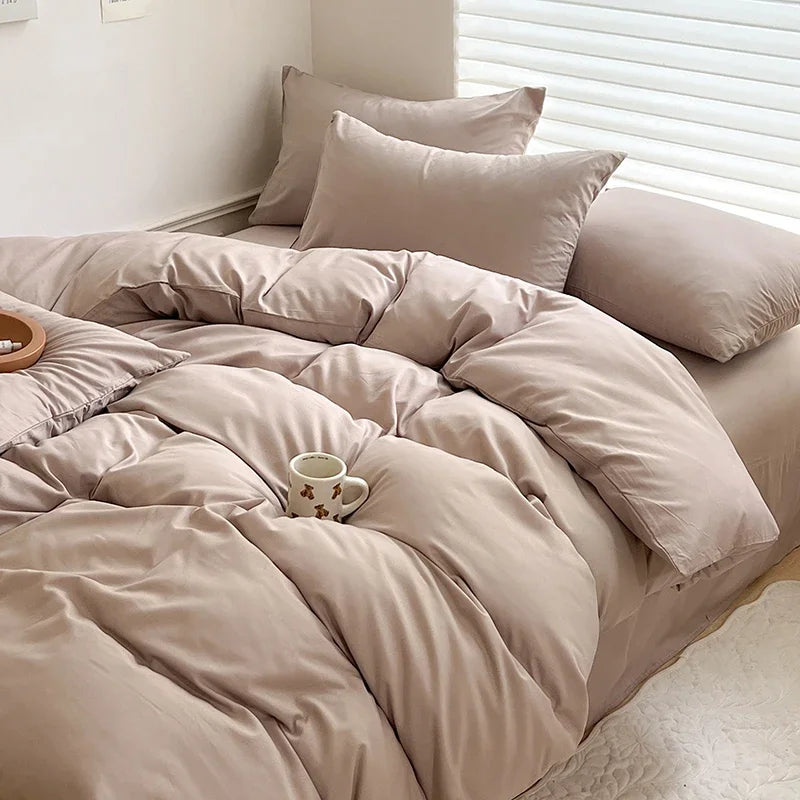 Portofino bedding in light camel