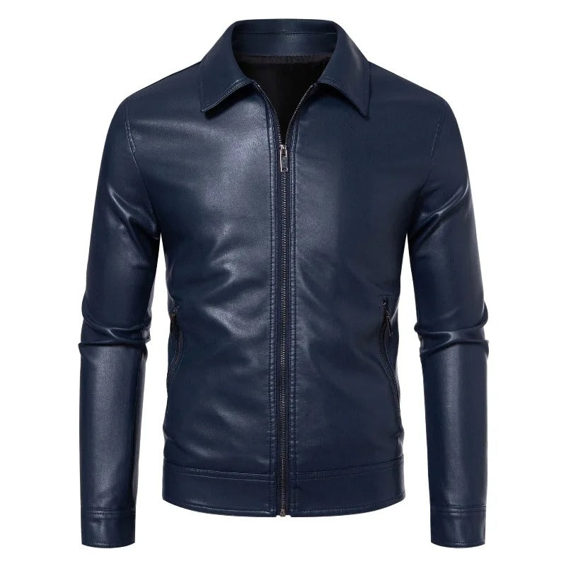 Men's leather jacket, view 5