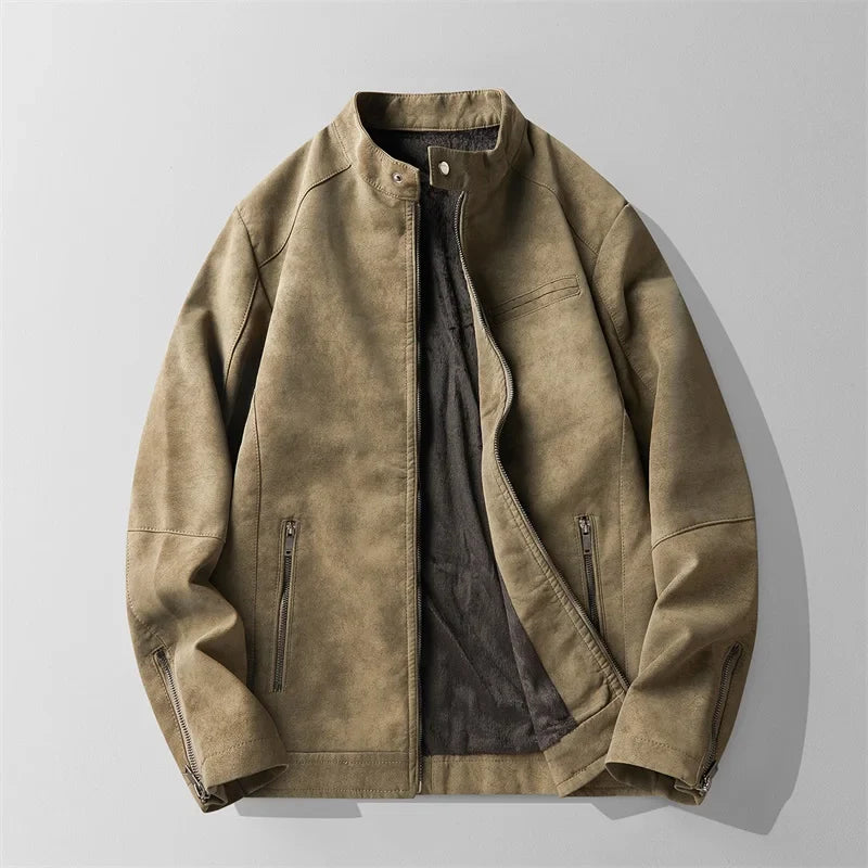Cristian men's elegant leather jacket – Avinos Milano