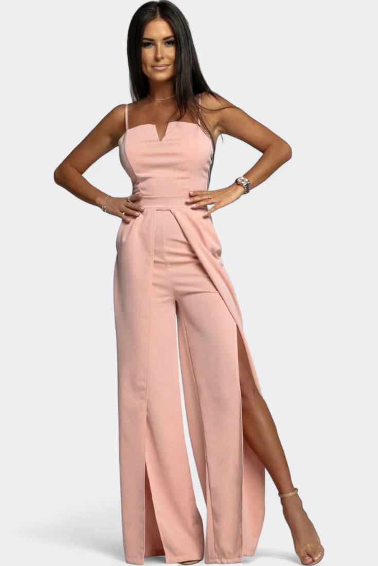 Prescillia Elegant Strap Jumpsuit with Side Cutouts – women's jumpsuits, view 10
