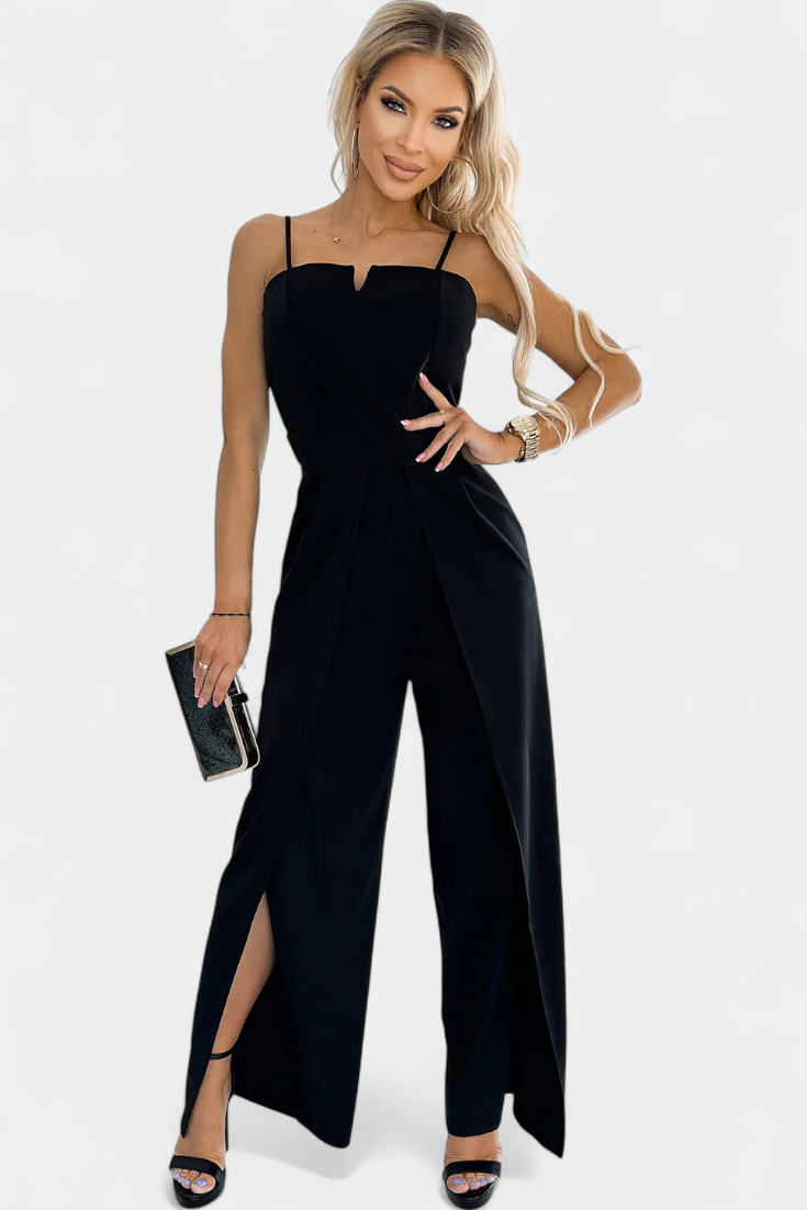 Prescillia Elegant Strap Jumpsuit with Side Cutouts – women's jumpsuits, view 4