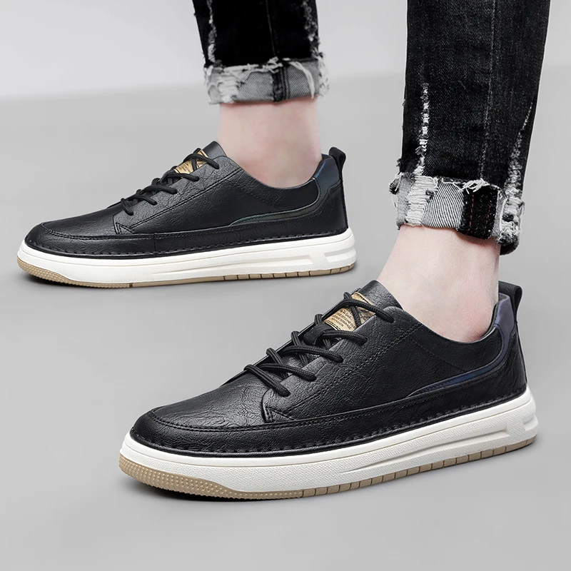 Men's leather sneakers, additional view