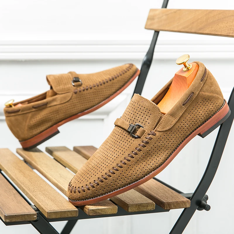 Firenze men's suede loafers, alternate view