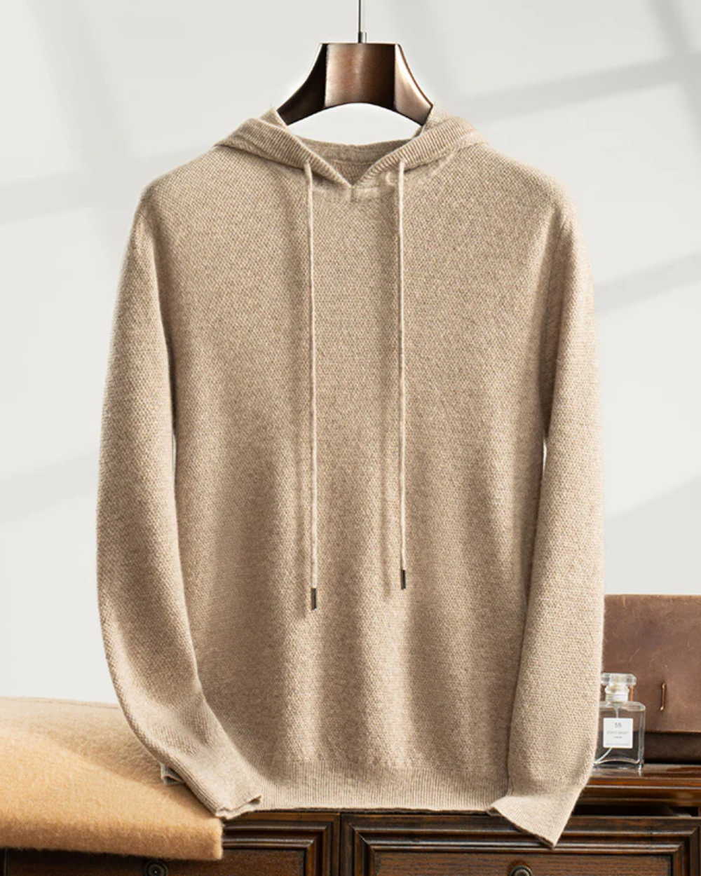 Procida men's cashmere hoodie, additional view
