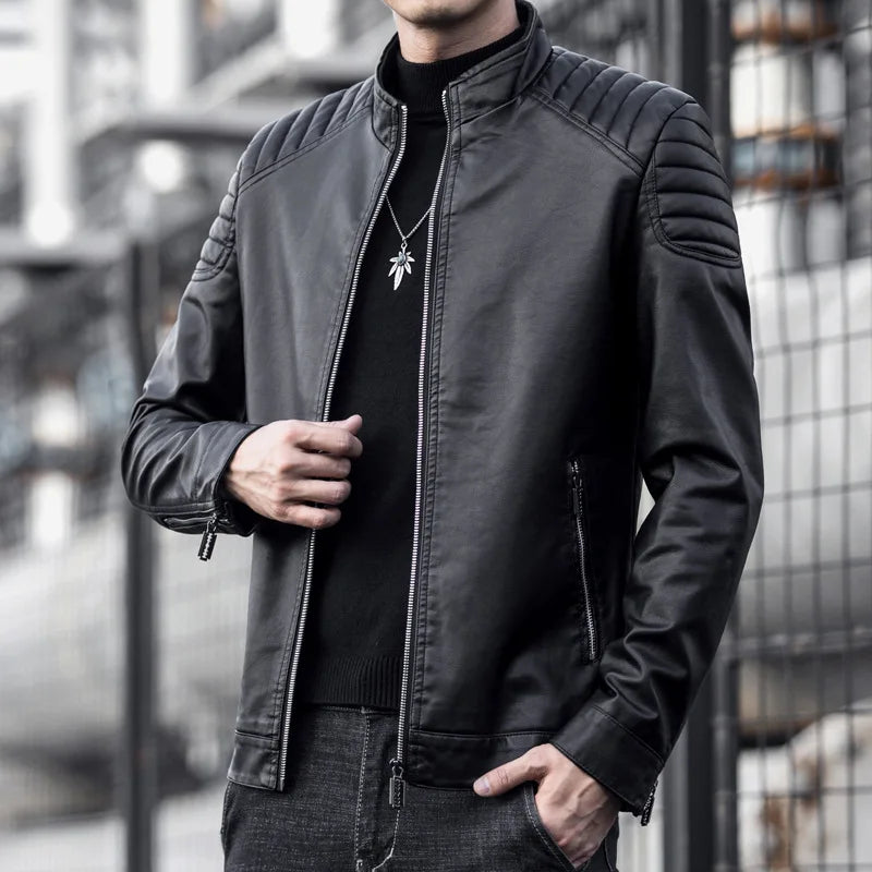 Leonardo men's leather jacket, additional view